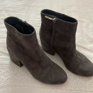 Charles by Charles David steel gray suede booties